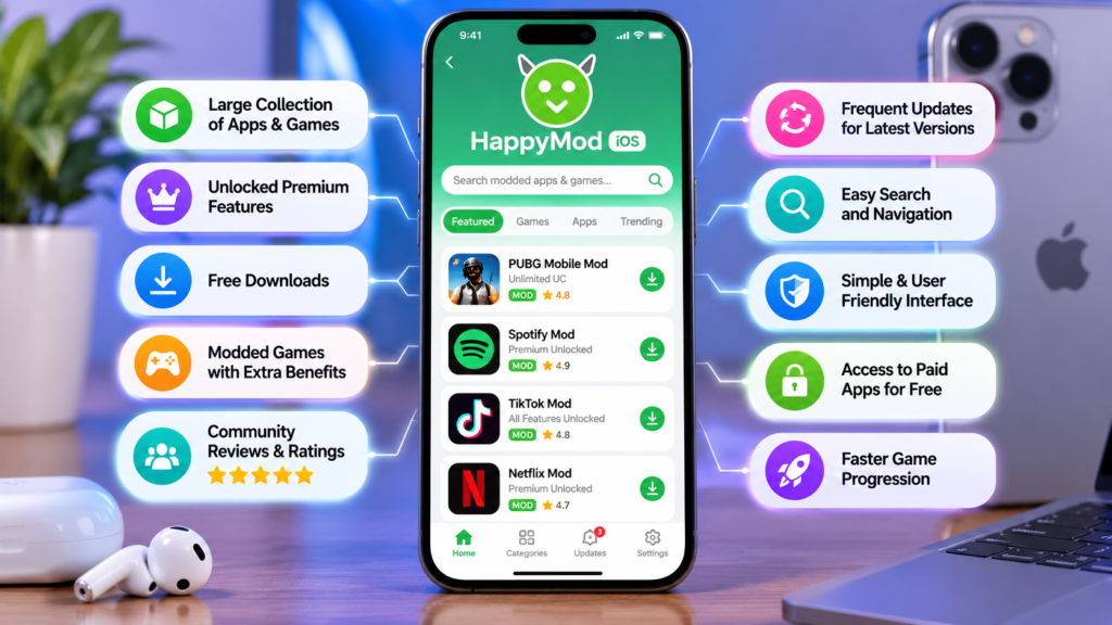 Key Features People Associate with HappyMod iOS