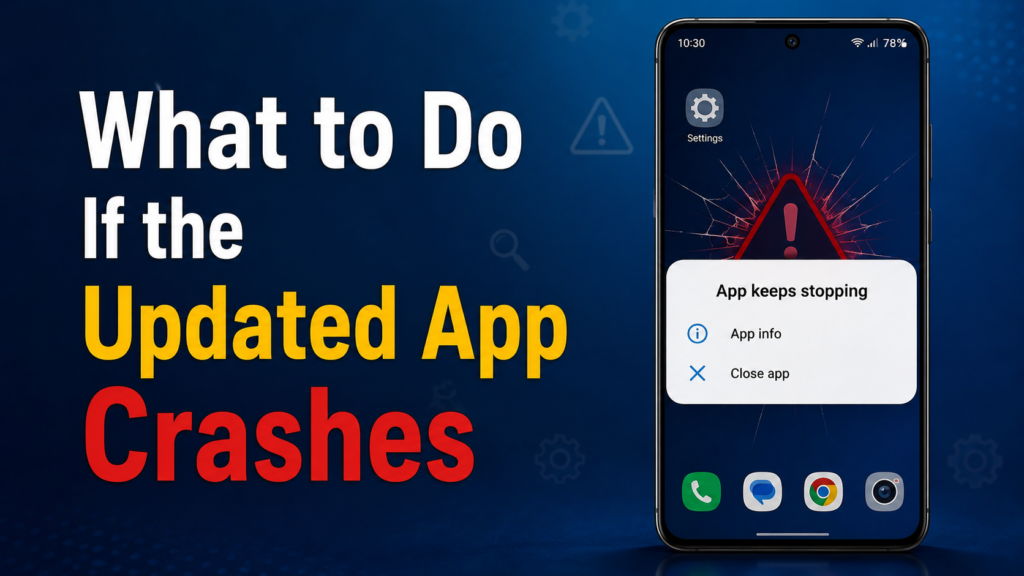 What to Do If the Updated App Crashes