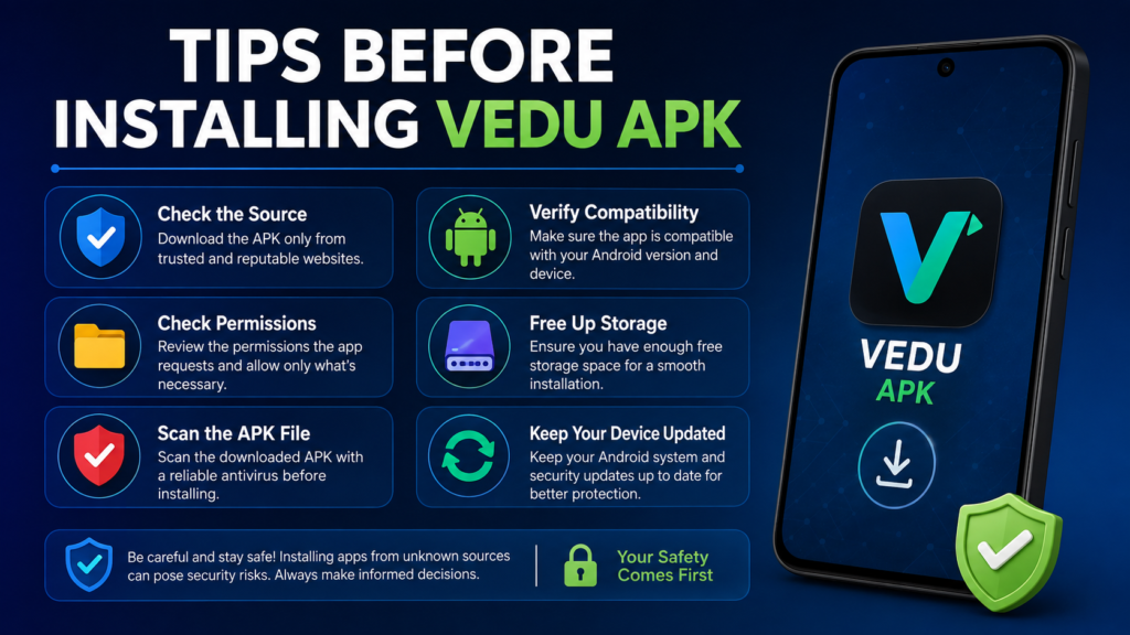 Tips Before Installing Vedu APK