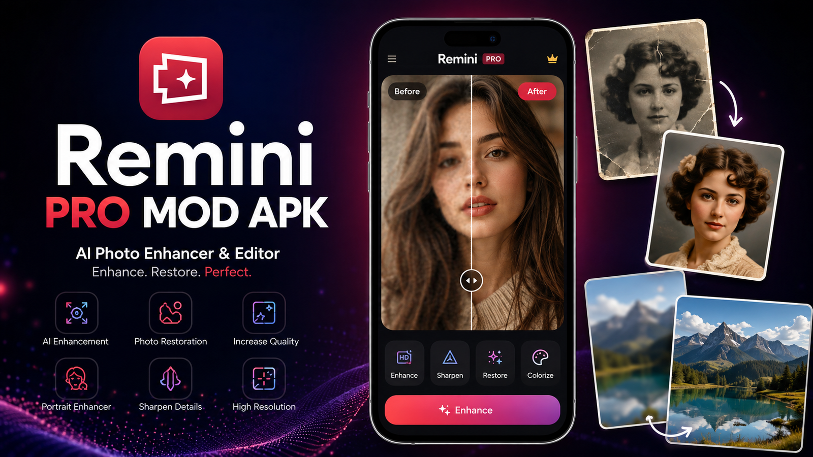 Remini Pro Mod APK: Powerful AI Photo Enhancer Features, Benefits & Complete Guide for Android Users