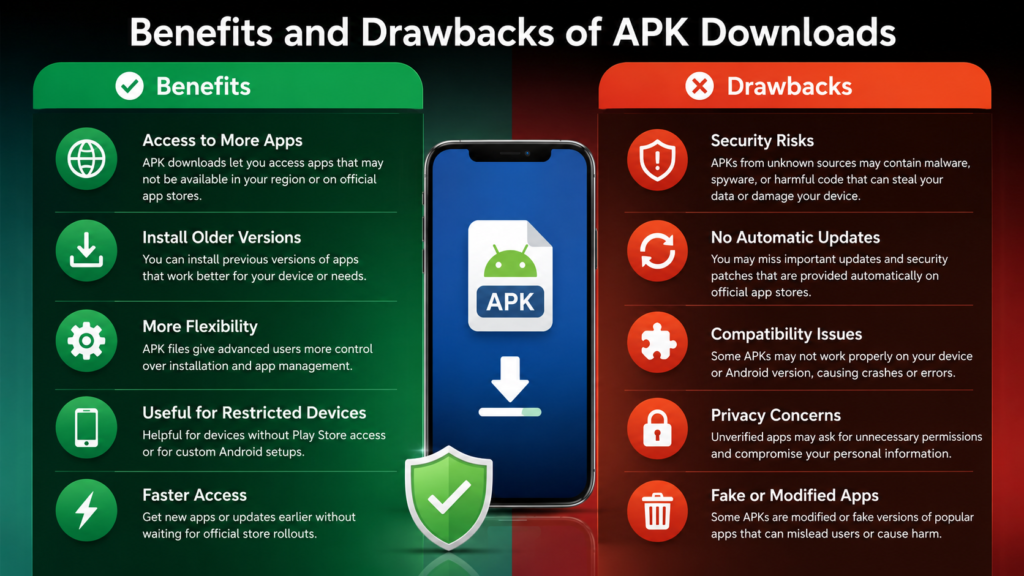 Benefits and Drawbacks of APK Downloads