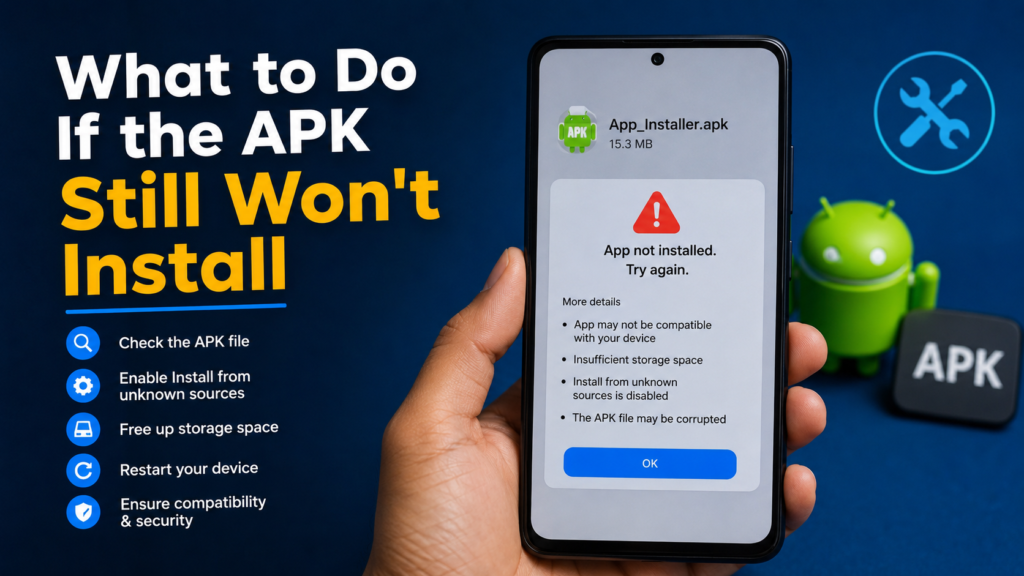What to Do If the APK Still Won't Install