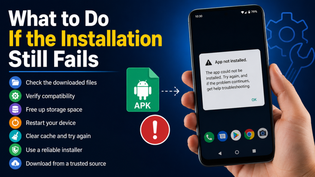 What to Do If the Installation Still Fails