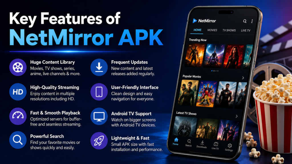 Key Features of NetMirror APK