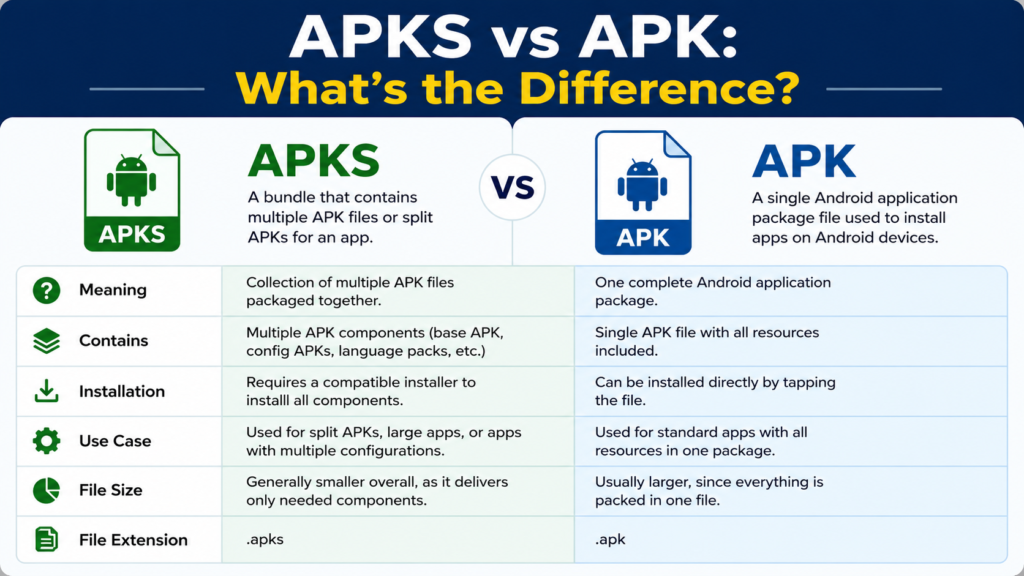 APKS vs APK: What's the Difference