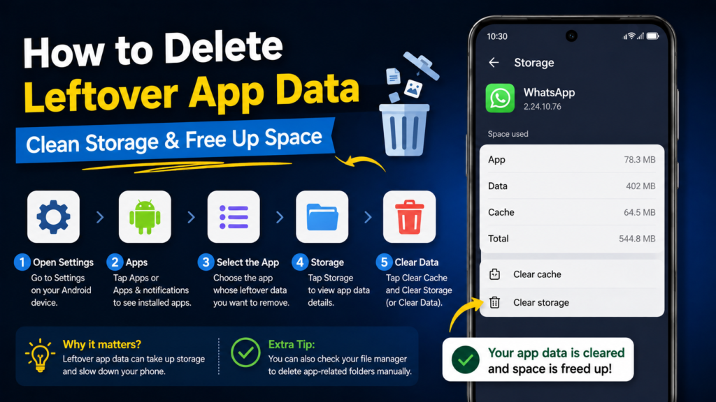 How to Delete Leftover App Data