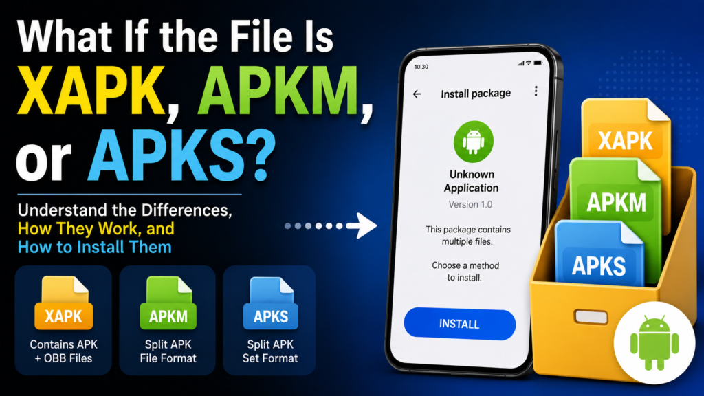 What If the File Is XAPK, APKM, or APKS