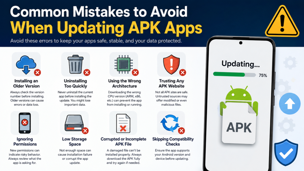 Common Mistakes to Avoid When Updating APK Apps