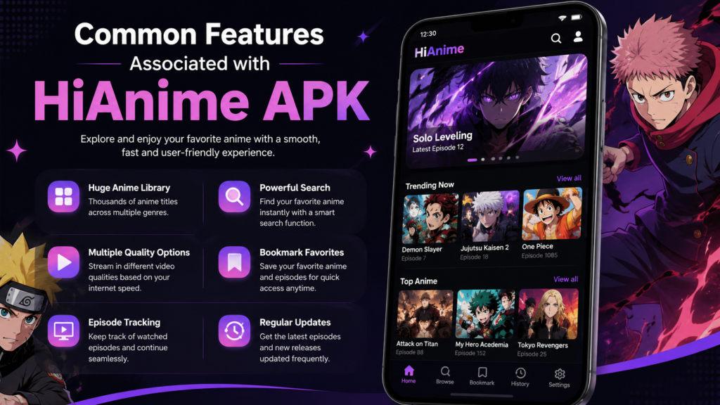 Common Features Associated with HiAnime APK