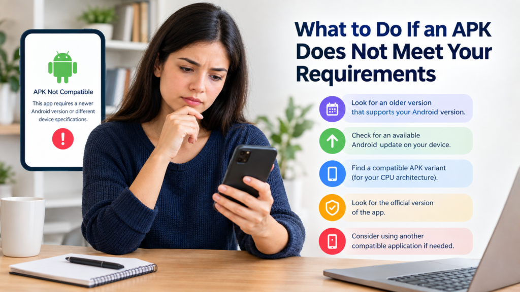 What to Do If an APK Does Not Meet Your Requirements