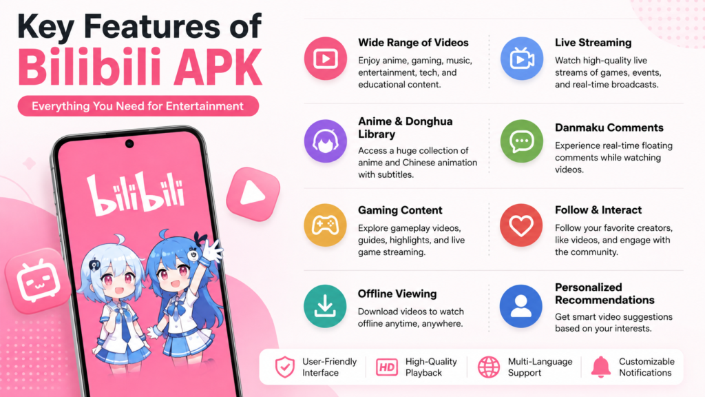 Key Features of Bilibili APK