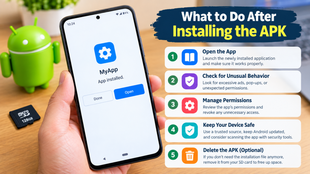 What to Do After Installing the APK