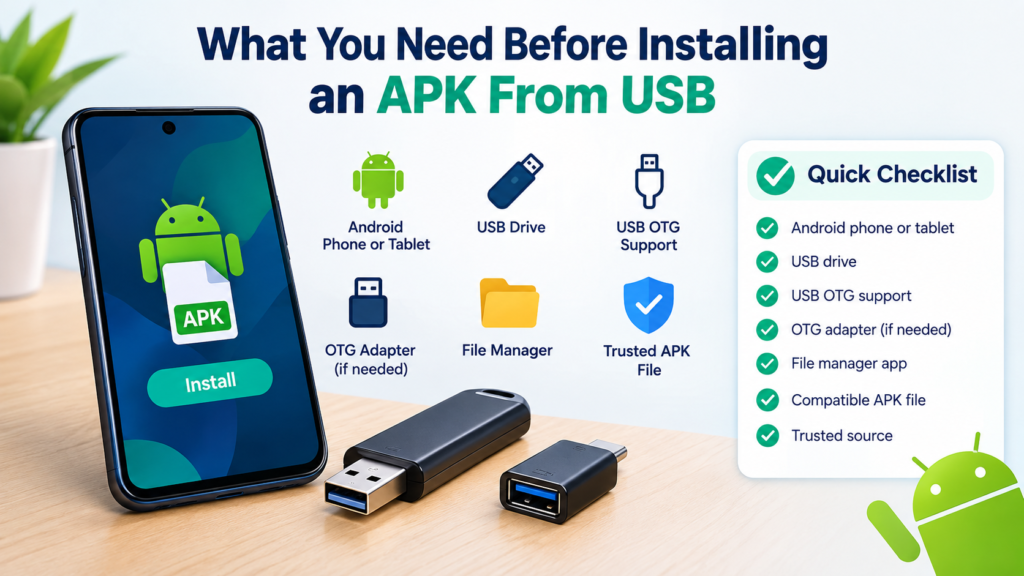 What You Need Before Installing an APK From USB