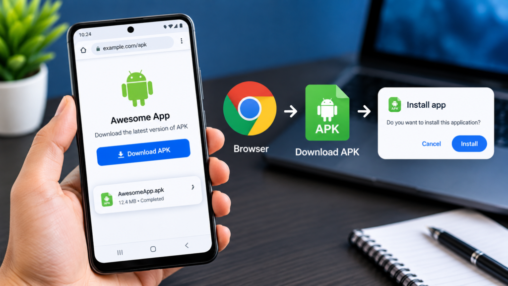 How to Install APK Without File Manager Using a Browser