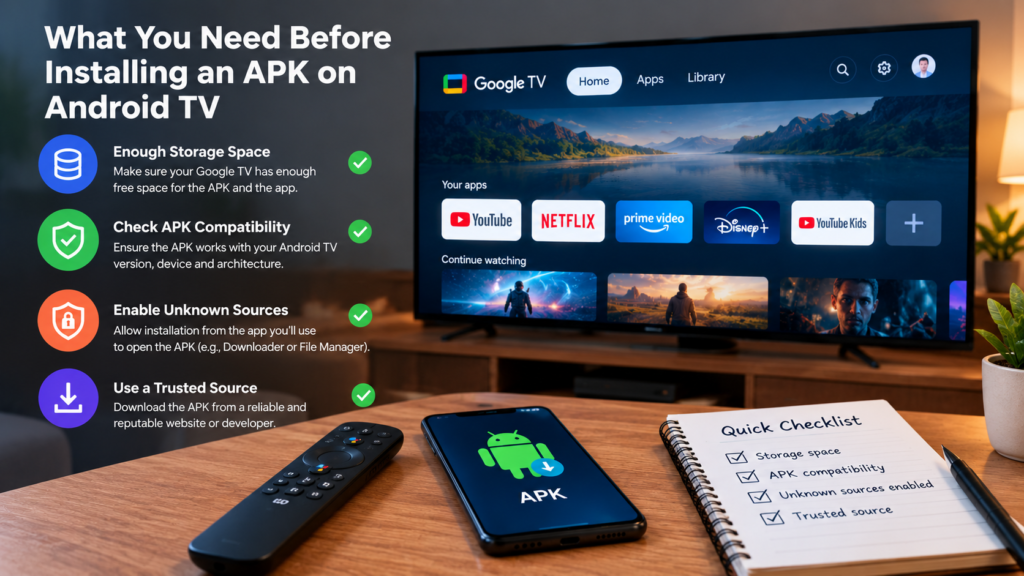 What You Need Before Installing an APK on Android TV