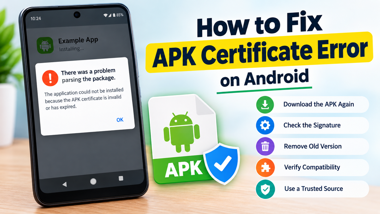 How to Fix APK Certificate Error on Android: 9 Easy Solutions