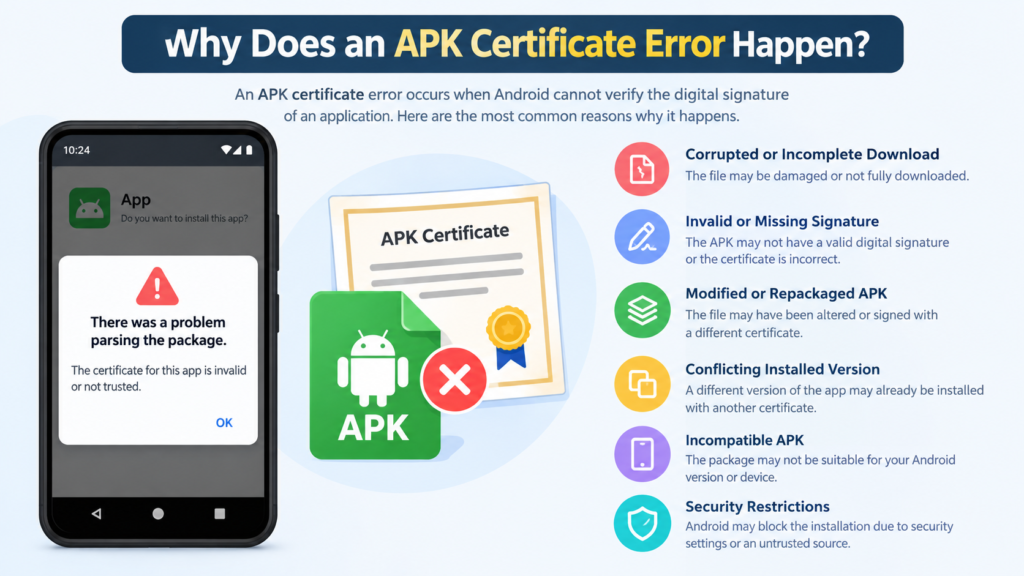 Why Does an APK Certificate Error Happen