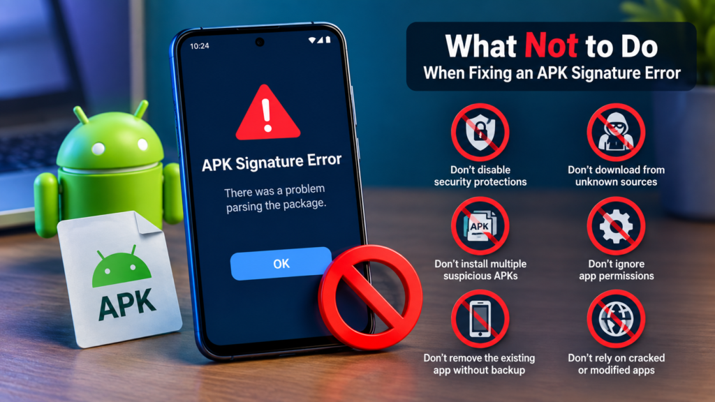 What Not to Do When Fixing an APK Signature Error