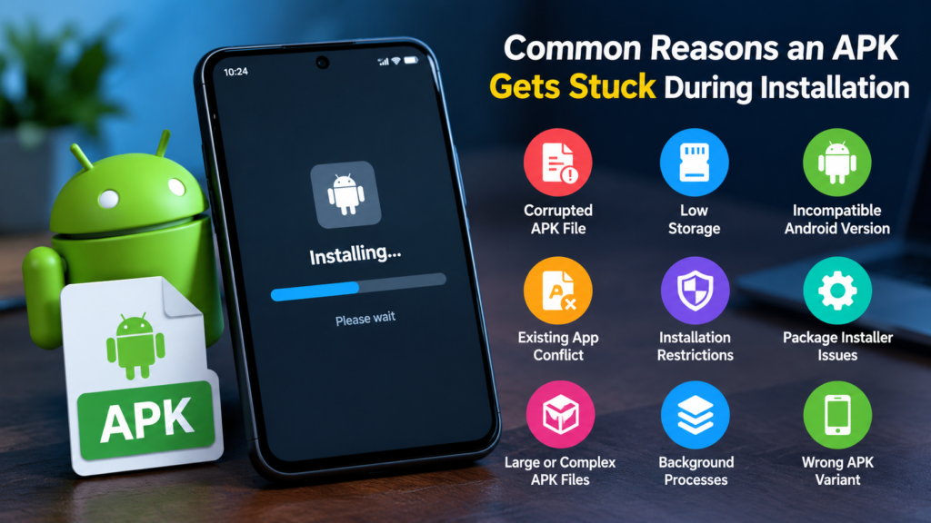 Common Reasons an APK Gets Stuck During Installation