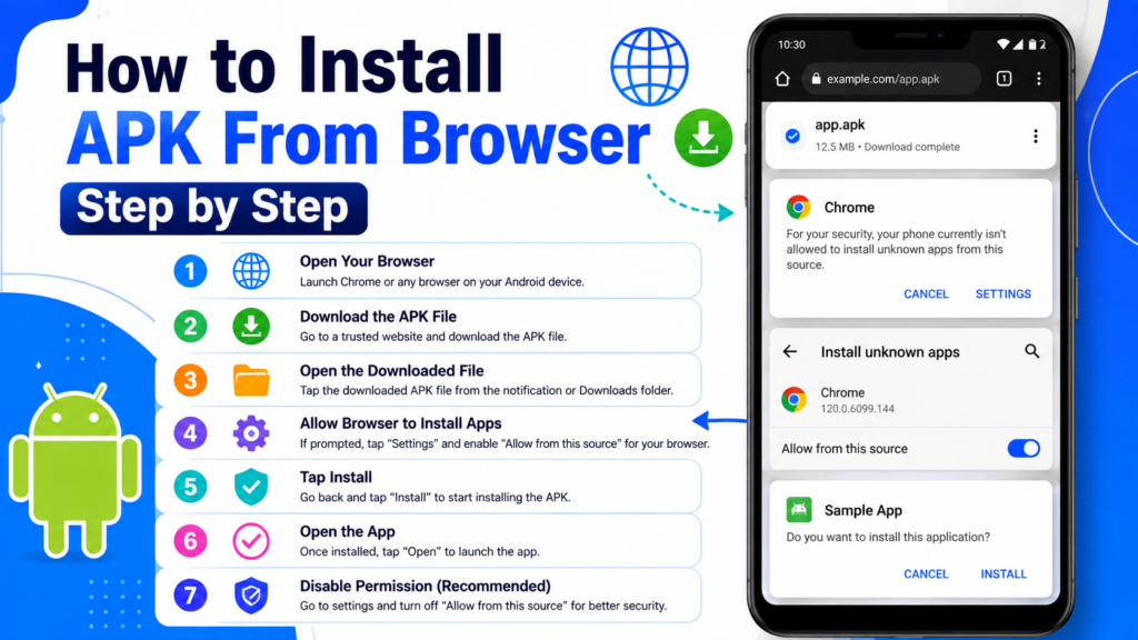 How to Install APK From Browser Step by Step