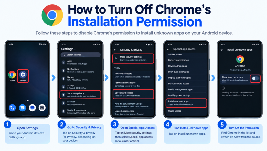 How to Turn Off Chrome's Installation Permission