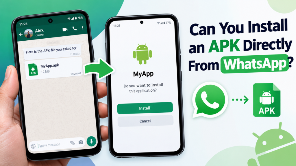 Can You Install an APK Directly From WhatsApp