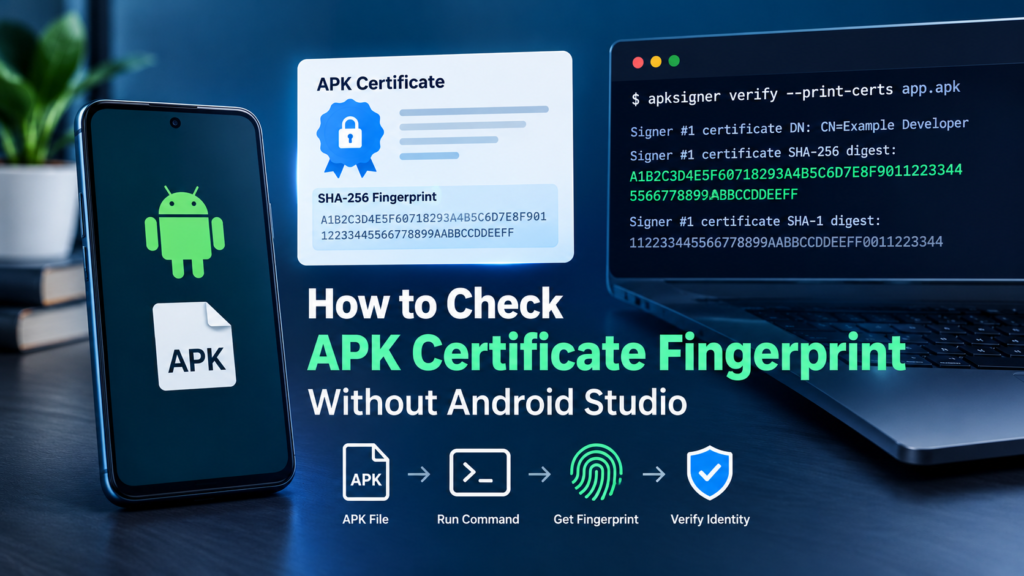 How to Check APK Certificate Fingerprint Without Android Studio