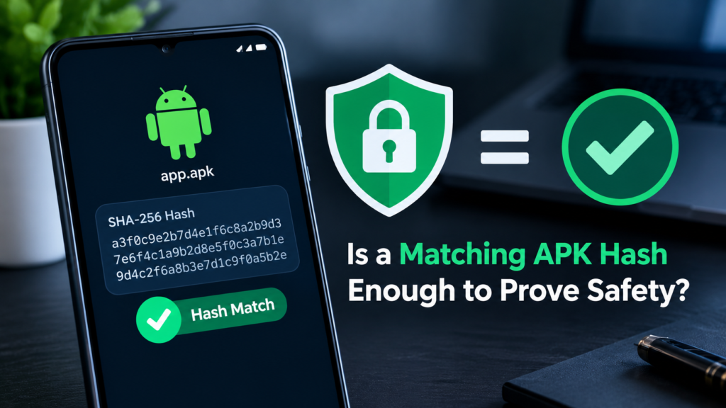 Is a Matching APK Hash Enough to Prove Safety