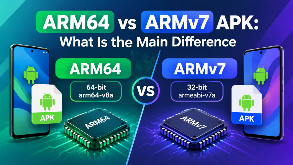 ARM64 vs ARMv7 APK: What Is the Main Difference