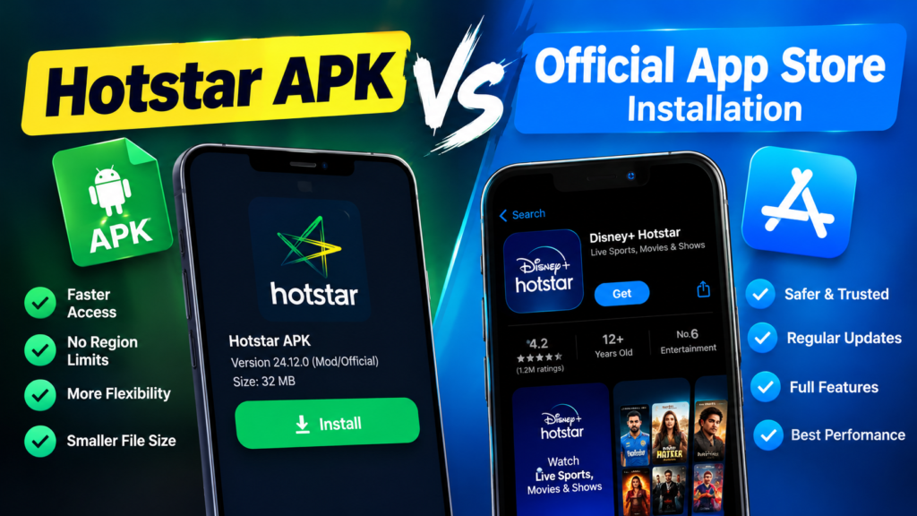 Hotstar APK vs Official App Store Installation
